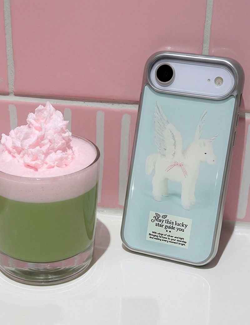 【MADE】Angel Pony Epoxy Silver Bumper Case