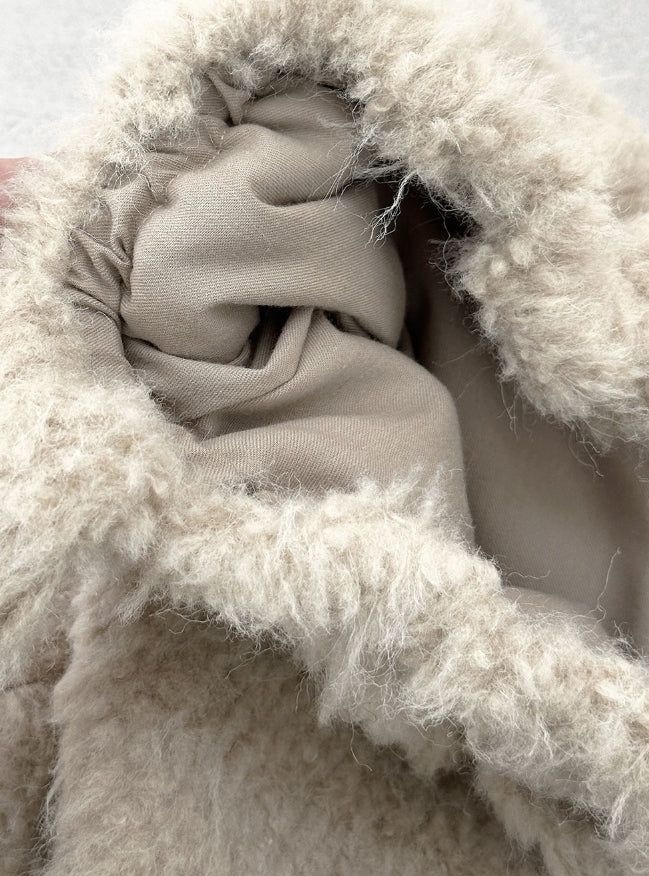 Poodle Wide Fur Shoulder Bag