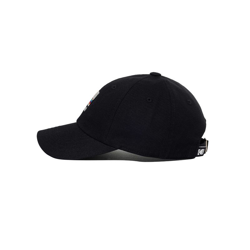 RAINBOW EMBROIDERY BALL CAP【BLACK】