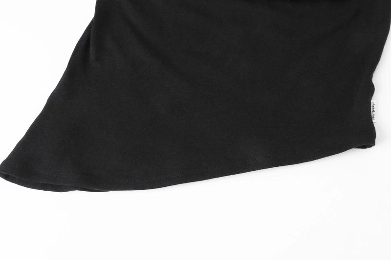 Serene drape top - black
