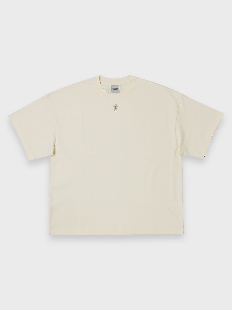 DOODLE SKULL TEE - CREAM