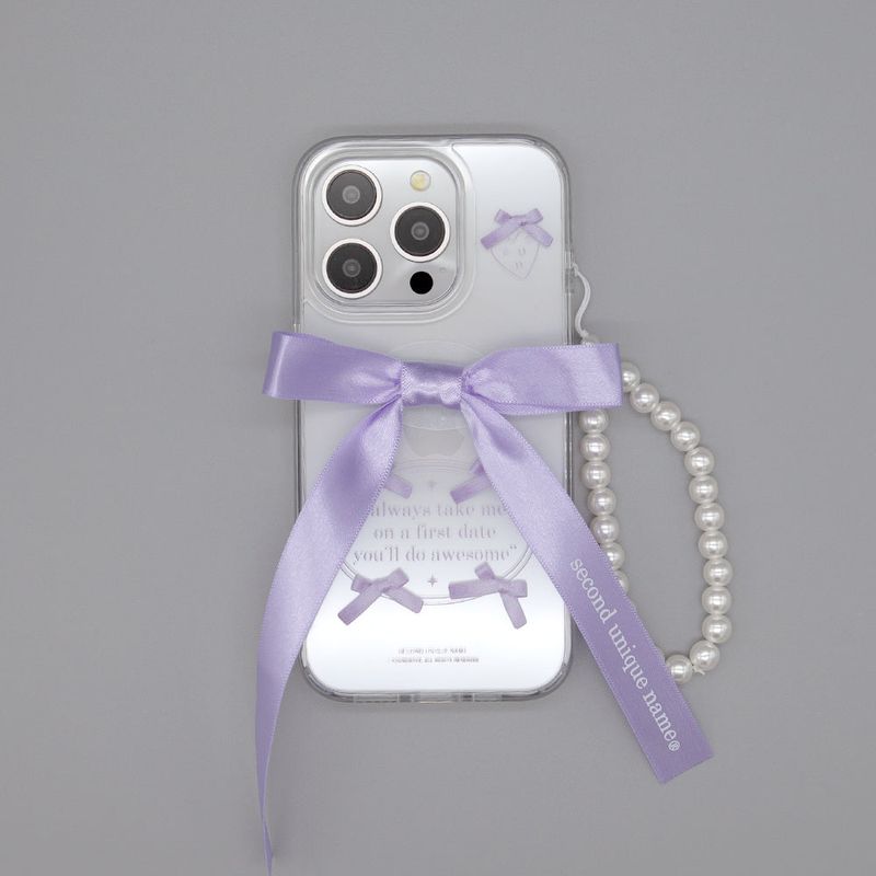 SUN CASE CLEAR BALLET RIBBON PURPLE