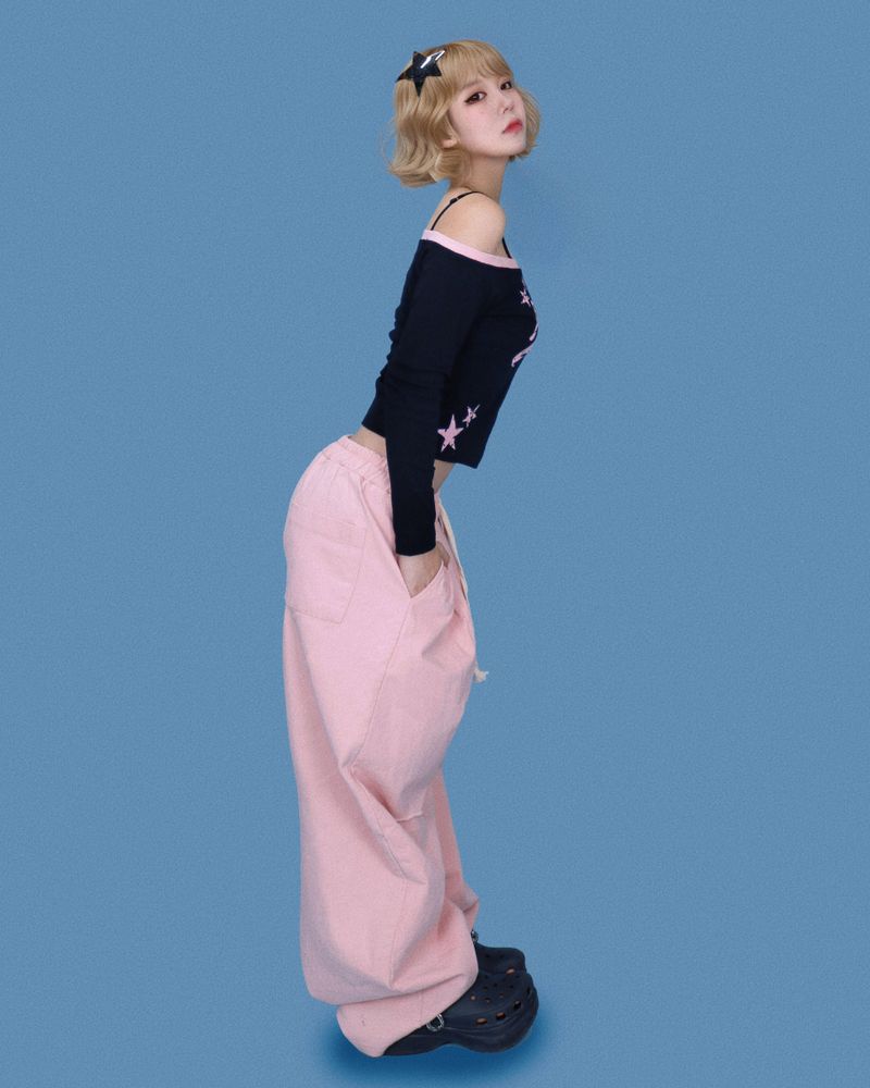 damage boxy pants (3color)