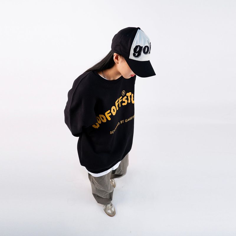 GOOFOFF LOGO SWEAT SHIRT - ( Black )