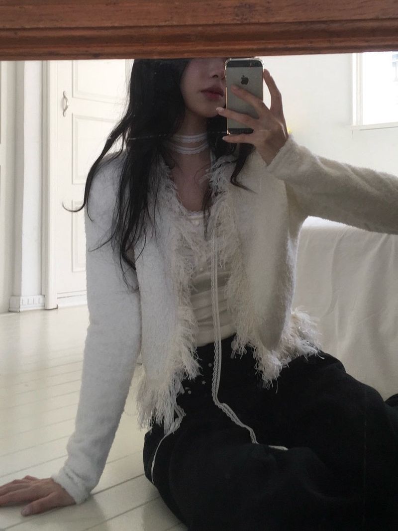 moroi(モロイ)の「Elsa Fringe Cardigan(Tops)」
