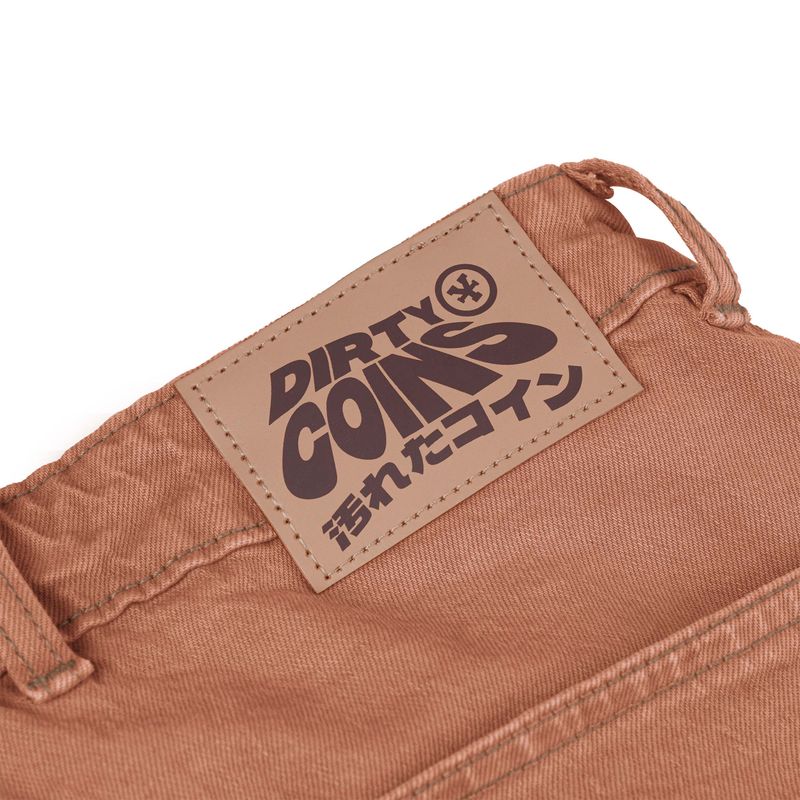 Relaxed Double Knee Jeans - Orange