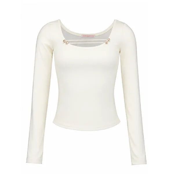 Forusring（フォーラスリング）の「フルール ナポレオン Tシャツ [IVORY]（トップス）」