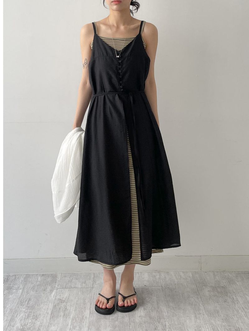 Mochi Tencel Layered Long Bustier