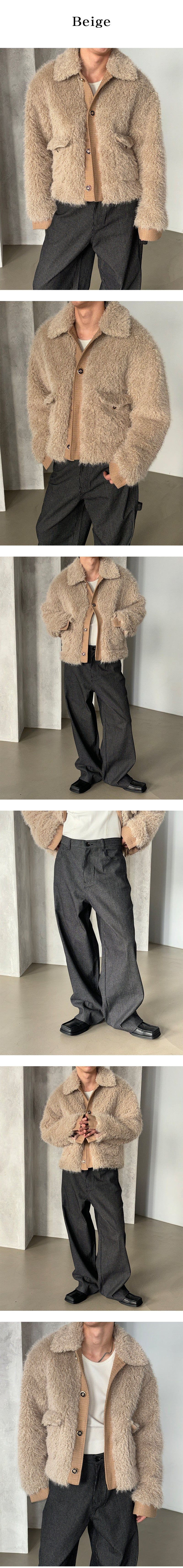  [F/W] Shud fur tweed jacket(2color)