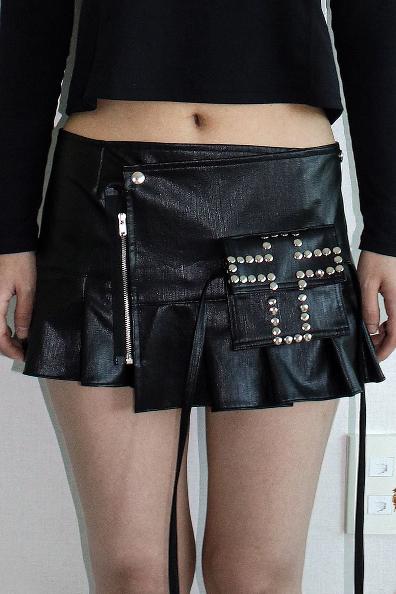 [MADE] Pleated Wrap Skirt 001