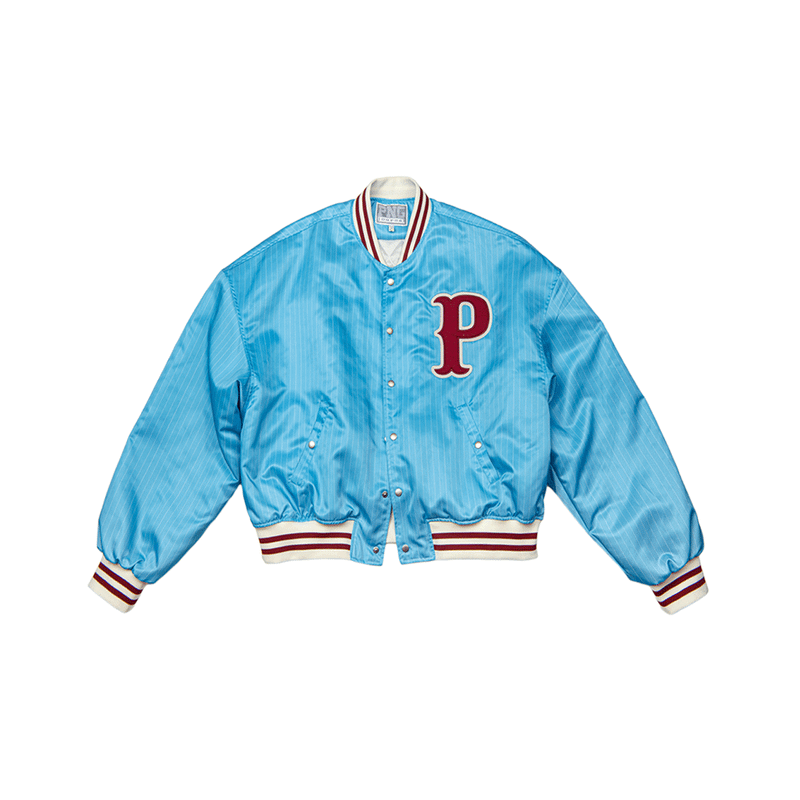 PNG Journal（ピーエヌジー ジャーナル）の「P LOGO BOMBER - SKY BLUE（Jackets/Outerwear）」
