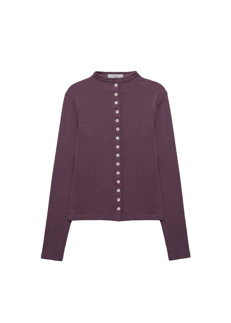 Button long sleeve [Grape]