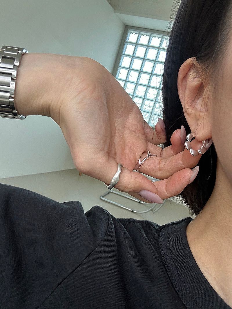 [925silver] Flower pattern earring
