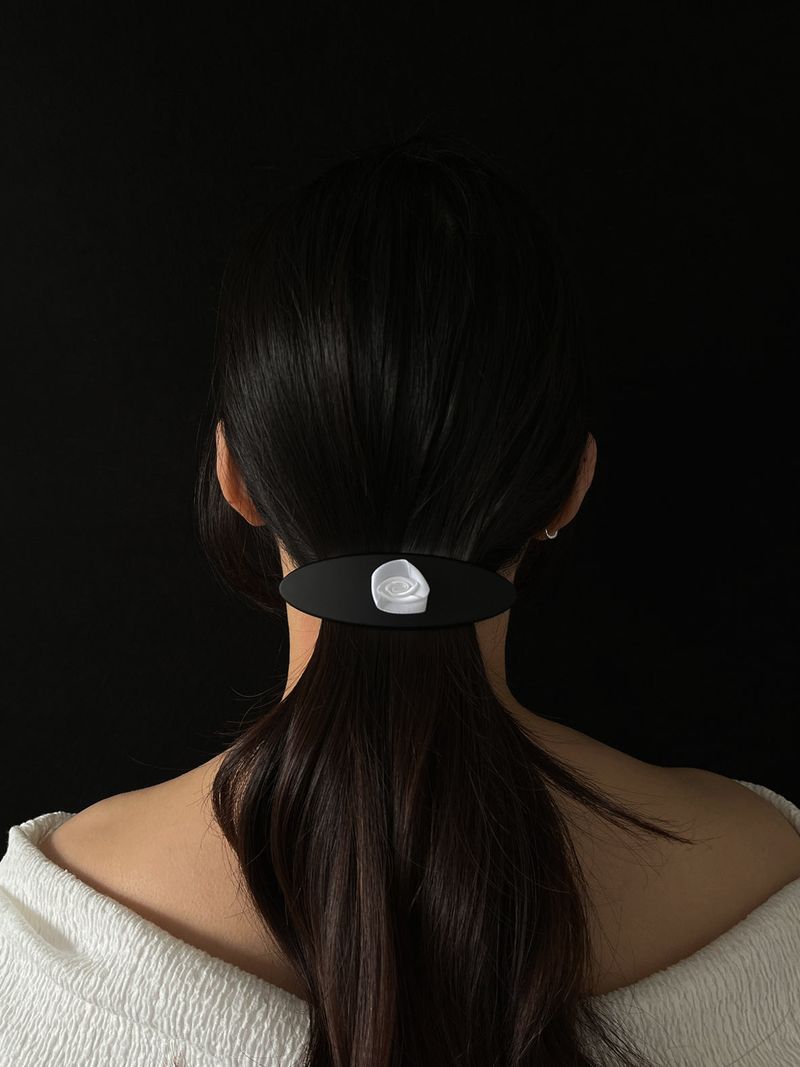 Rose Hair Pin L BK