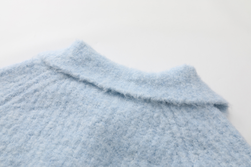 Sky Mood Collar Knit Cardigan