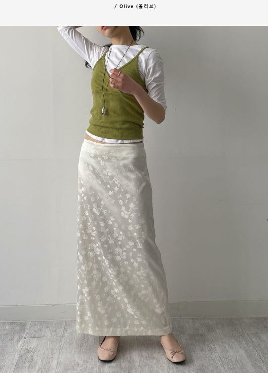 Tone-tone Ribbed Sleeveless