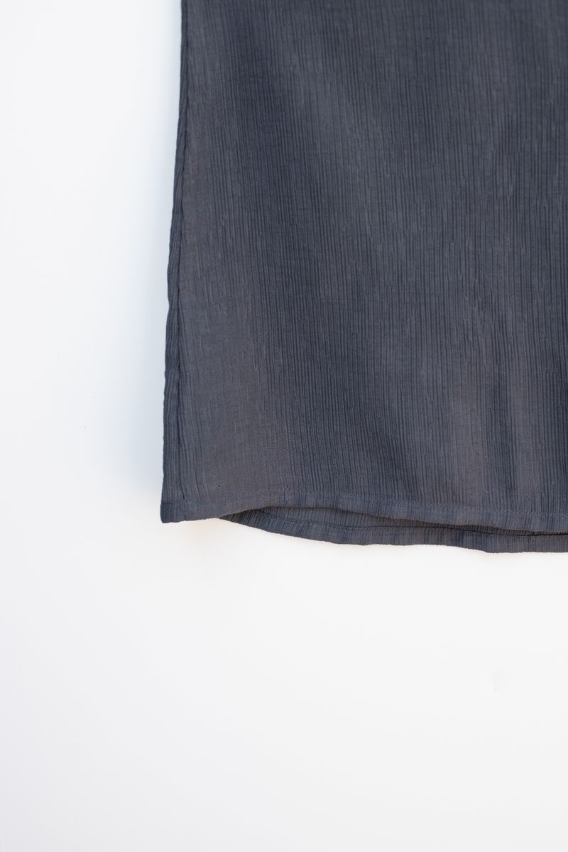 Pleat wrap cover up (Dark grey)