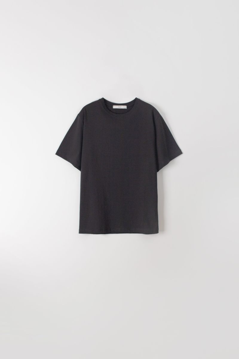 Boxy round T-shitrs (Black)