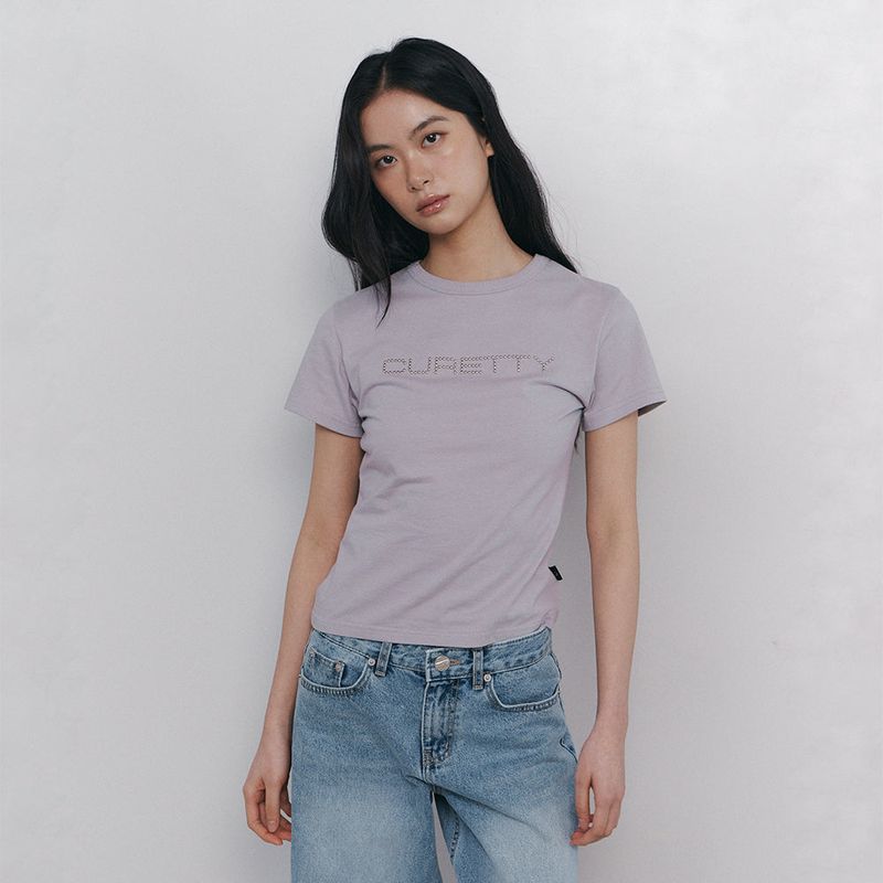 C LOGO CONVEX T-SHIRT_GREY