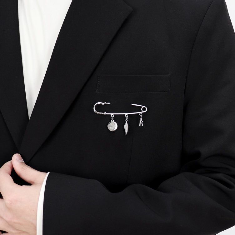 Men's Simple Clothes Pin Broach_CLEF SINGLE Brooch