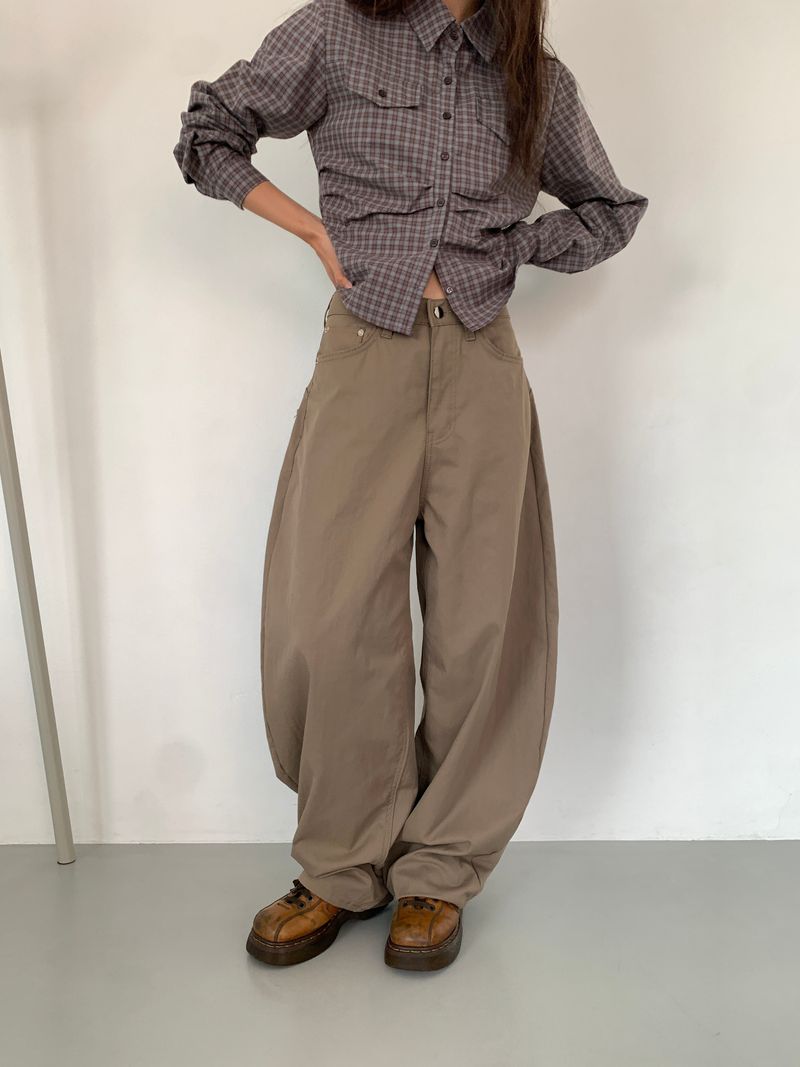 EMBO BACK BIJO CURVED PANTS (3C)