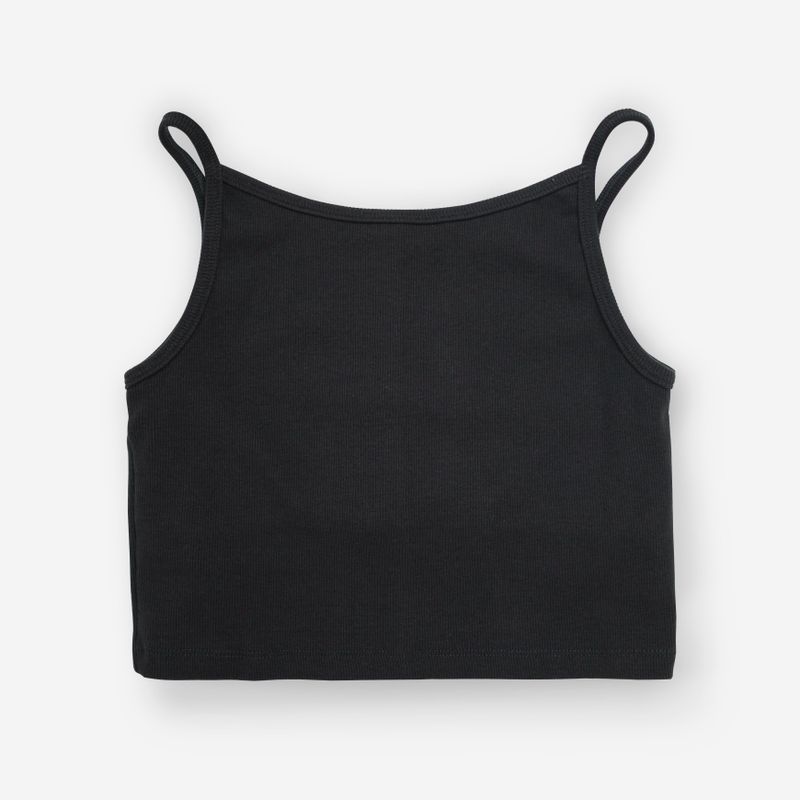 Tiam Crop Bra Top Charcoal