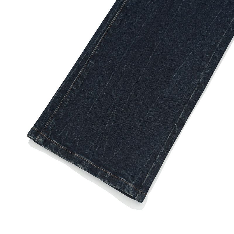 CHERRY SPAN SLIM-FIT DENIM PANTS [DARK NAVY]