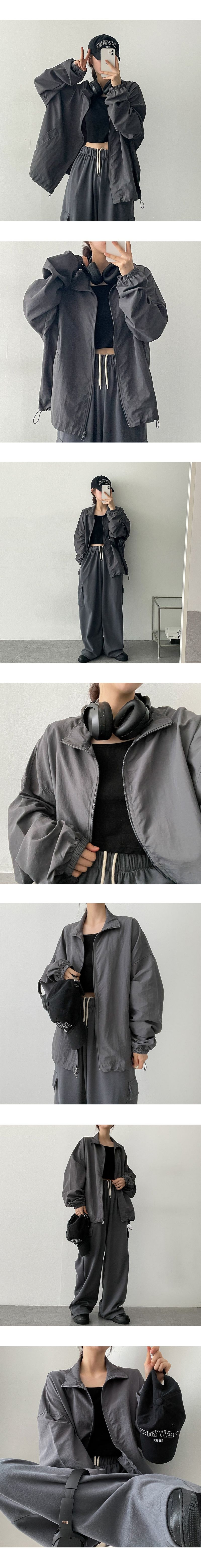 Burns String Two-Way Zip-Up Jumper