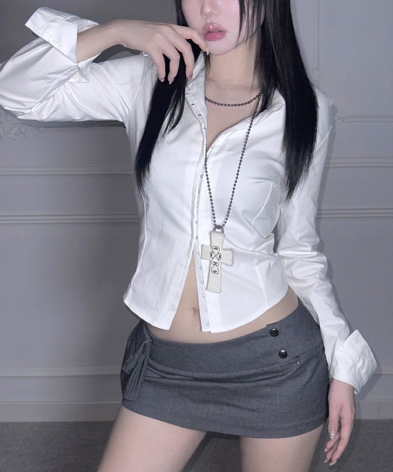 meego（ミーゴ）の「Hook Shirt (2colors)（Tops）」