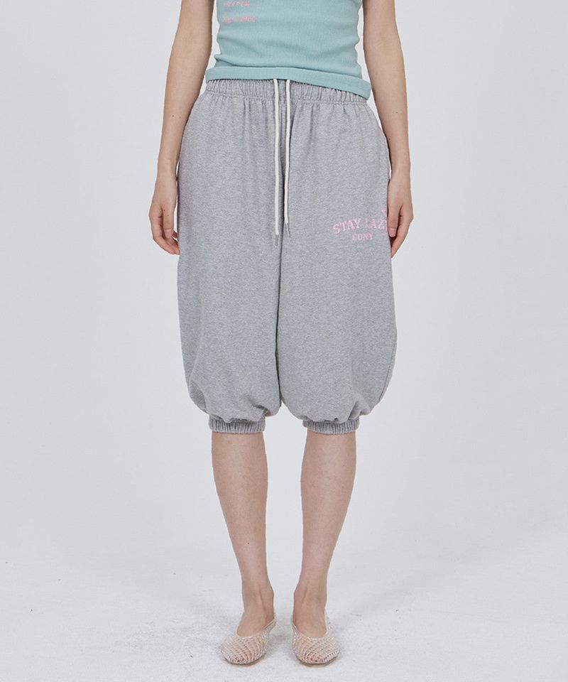 CONY LAZY CAPRI PANTS / MELANGE