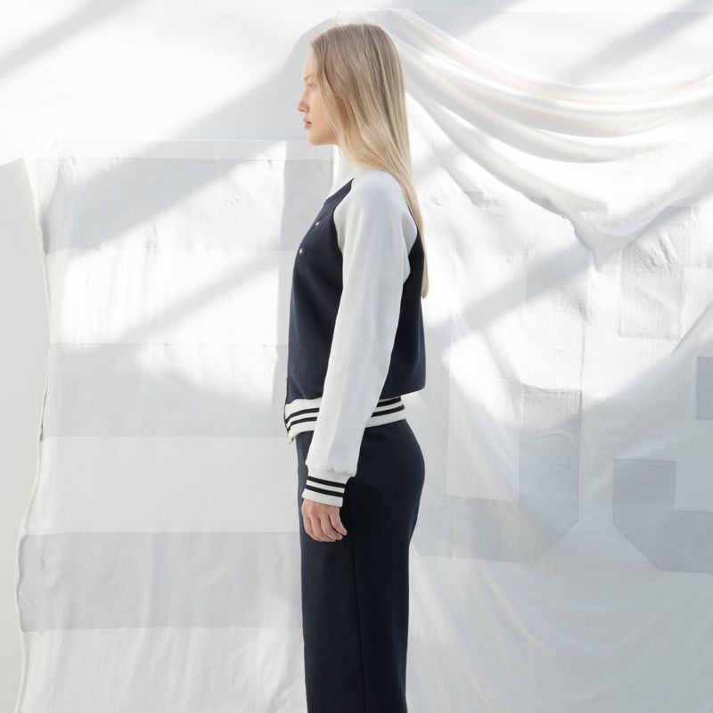 STAR RIVET ZIP-UP (NAVY)