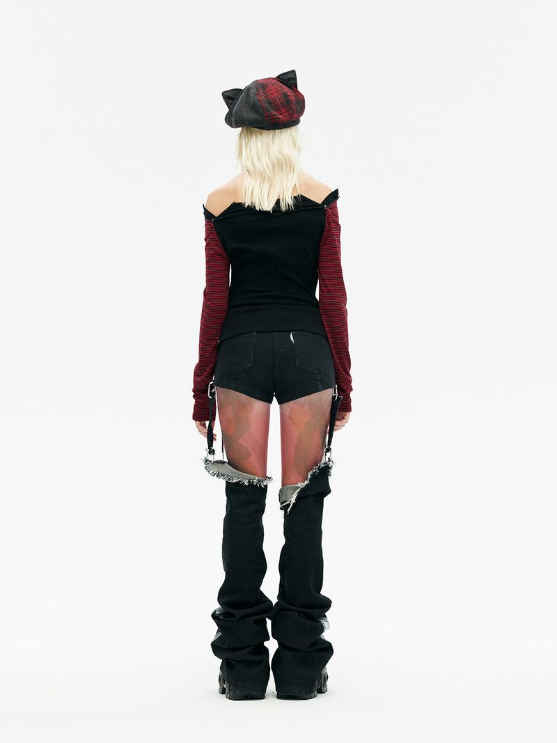 Emoha Asuka's punk cat ear newsboy hat