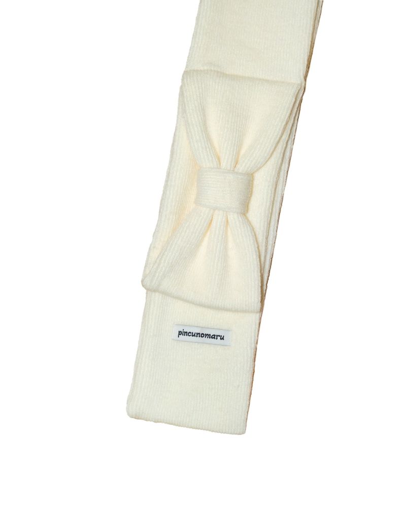 Mini ribbon muffler_ivory