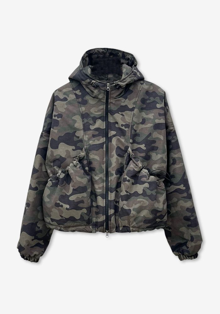 GA Camou Padding Crop Hoody Jumper