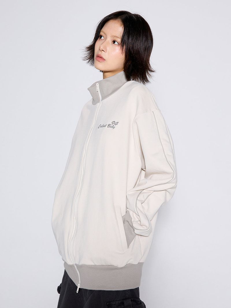 DOWN TOWN GIRL ZIP-UP / IVORY