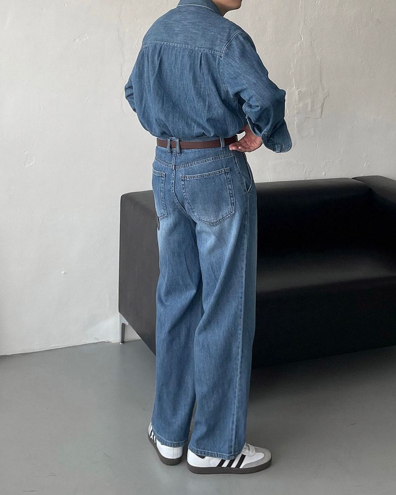 LE Coleman Linen Two-Tuck Denim