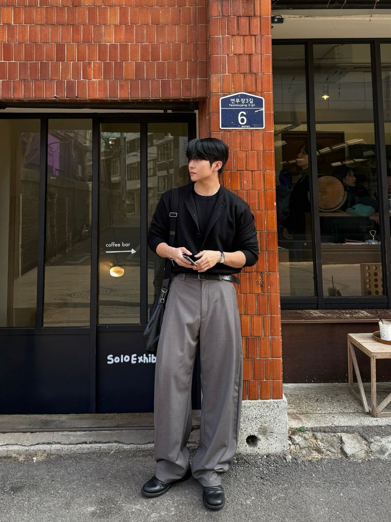 Doom knit layered cardigan