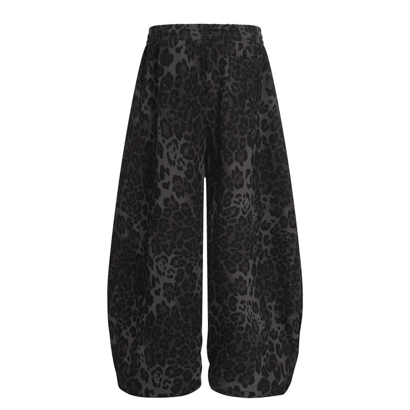 Leopard Washed Wide Pants