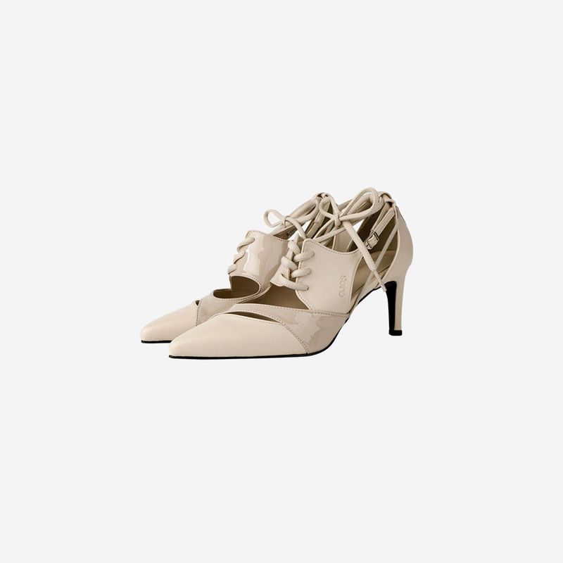 Multistrap Stiletto Heels / Beige