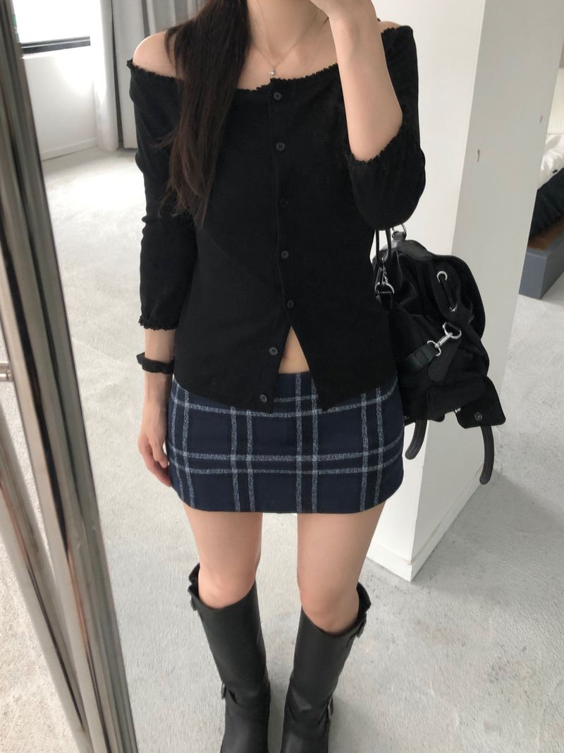 Muir Checkered Mini Skirt (2 colors)