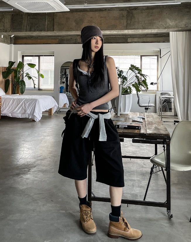 [U-BASIC] Luvrin Three Quarter Bermuda Sweatpants