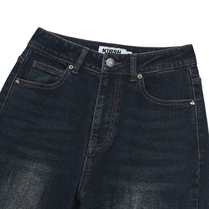 CHERRY SPAN SLIM-FIT DENIM PANTS [DARK NAVY]