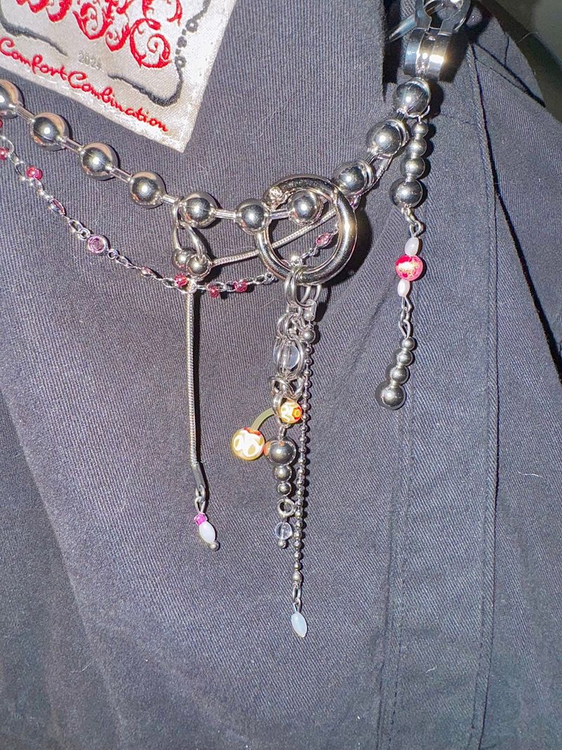 Overdose Pink bag chain