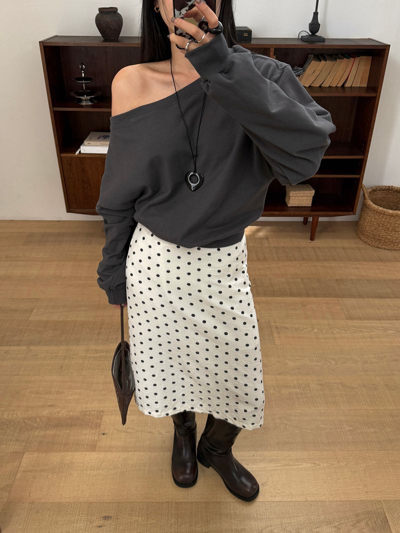 [MADE] Polyton Dot Skirt