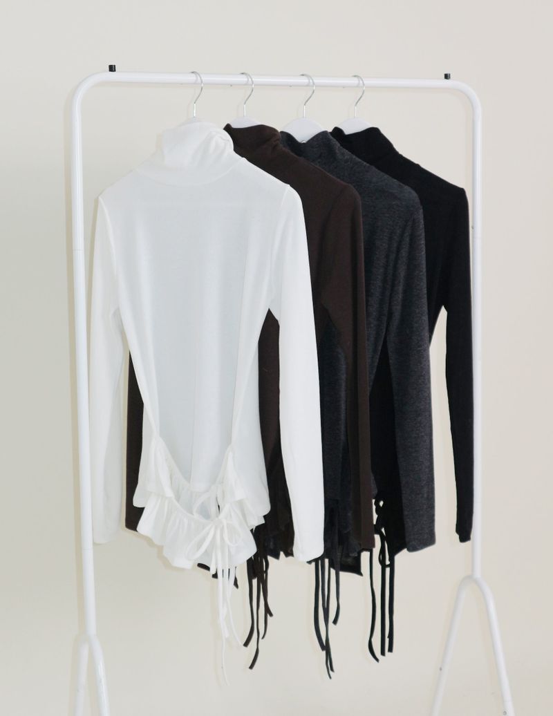 Yves Double Frill Layered Shea Turtleneck (Turtleneck)