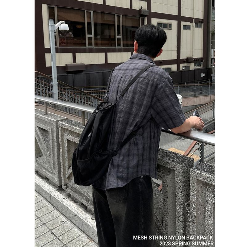 nareum（ナルム）の「メッシュストリングナイロンバックパック（バッグ）」