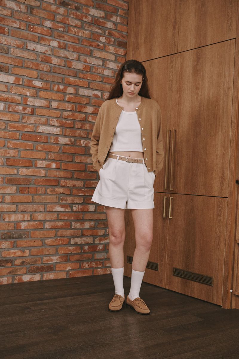 Camel round cardigan (Camel)