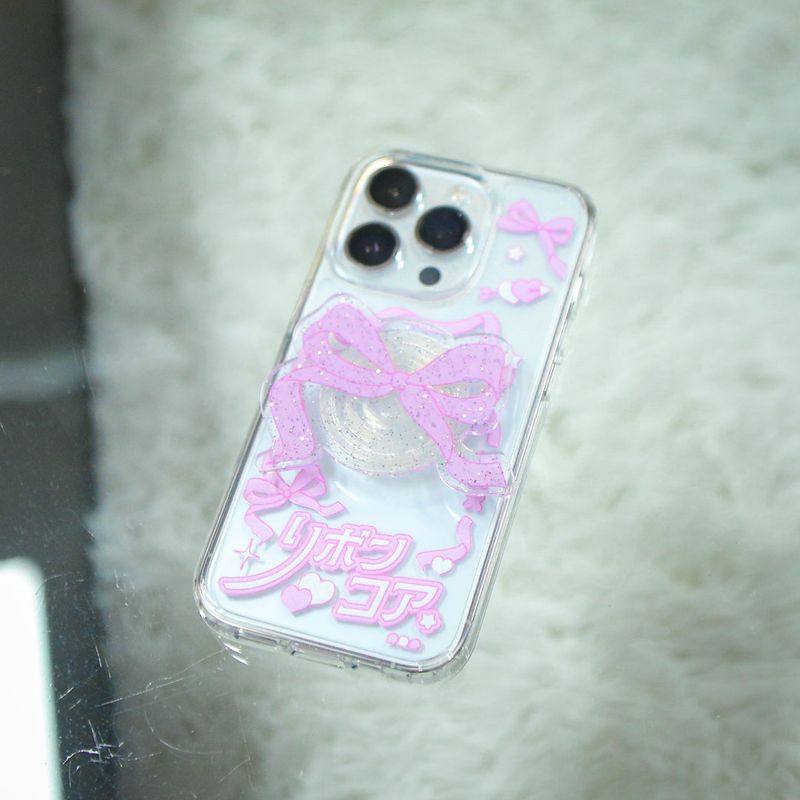 【MADE】Ribbon Glitter Smart Tok / Pesto 25.