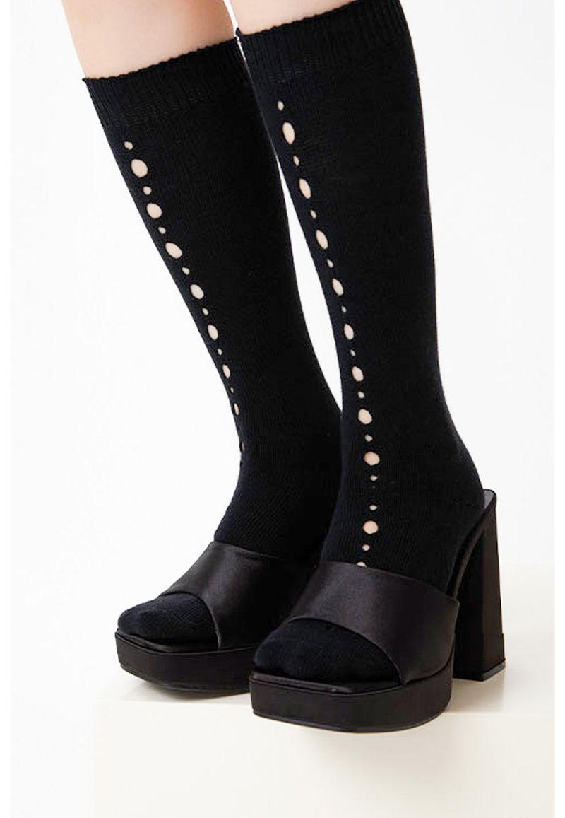 hole knee socks (4 color)