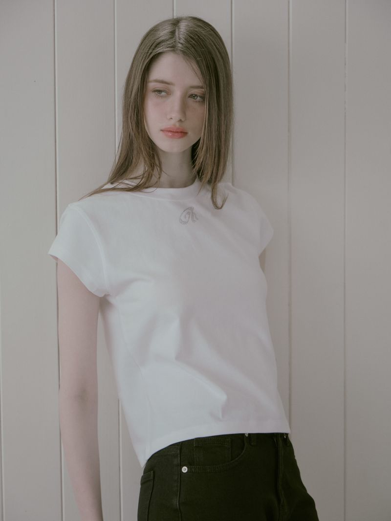 Rose Hotfix T White